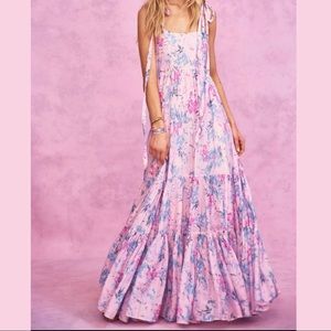 LoveShackFancy Burrow Dress Whispering Lilac XS